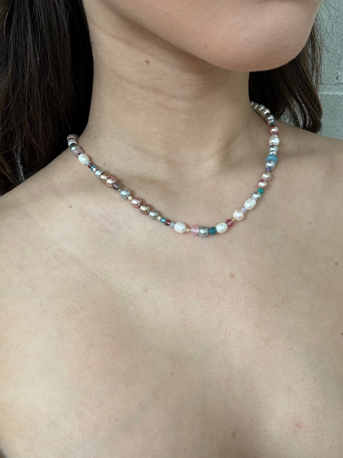 27 Mixed Bead Necklace